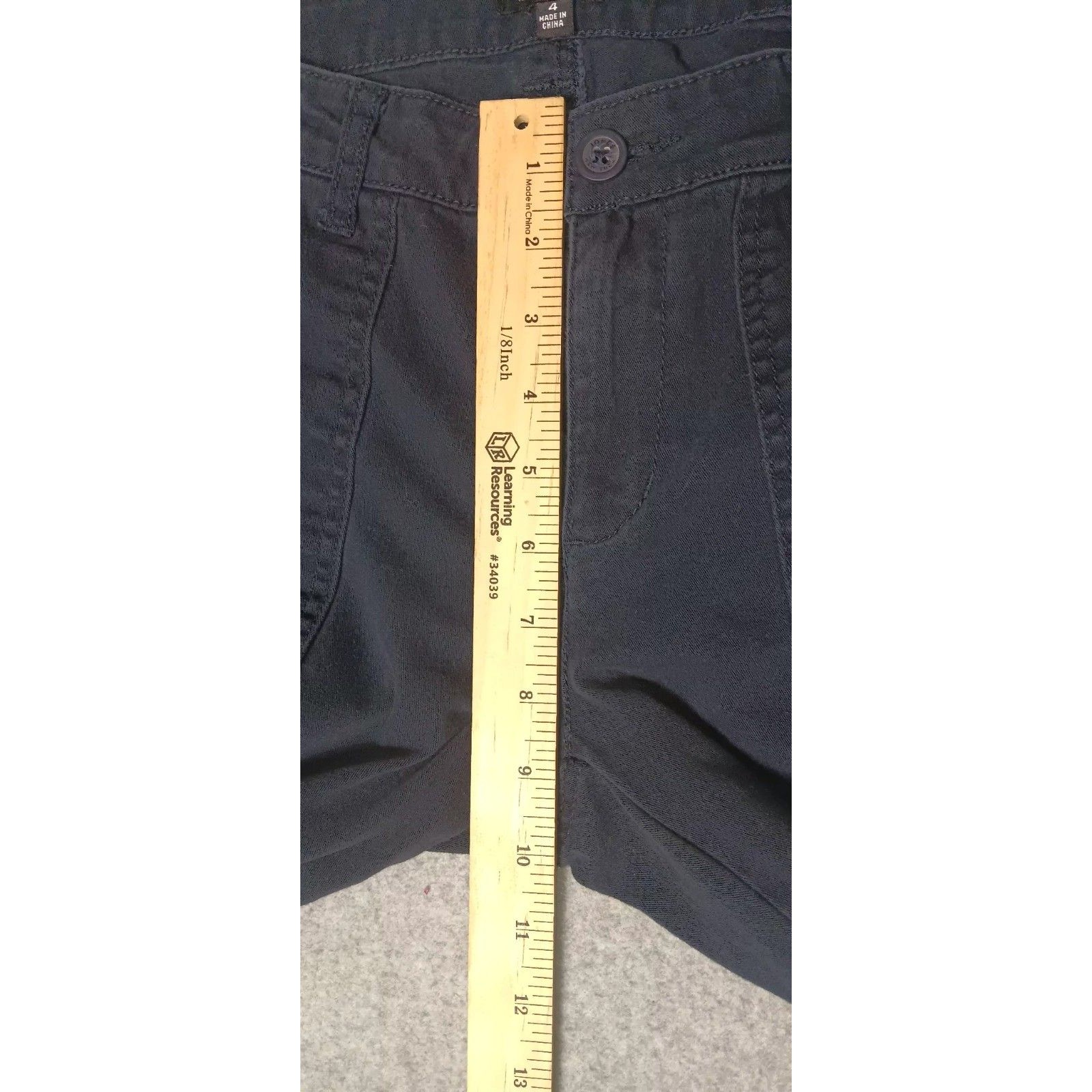Jones New York The Chino Utility Cargo Trousers Womens 4 Navy Blue Gorpcore — image 8 of 8